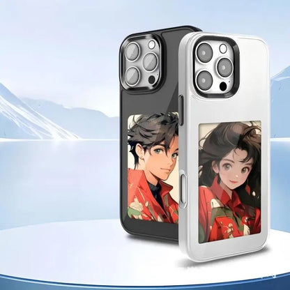 NFC iphone case E-ink screen four colors Image Transmission For Iphone 15 14 13 Pro Max DIY Cases Battery Free