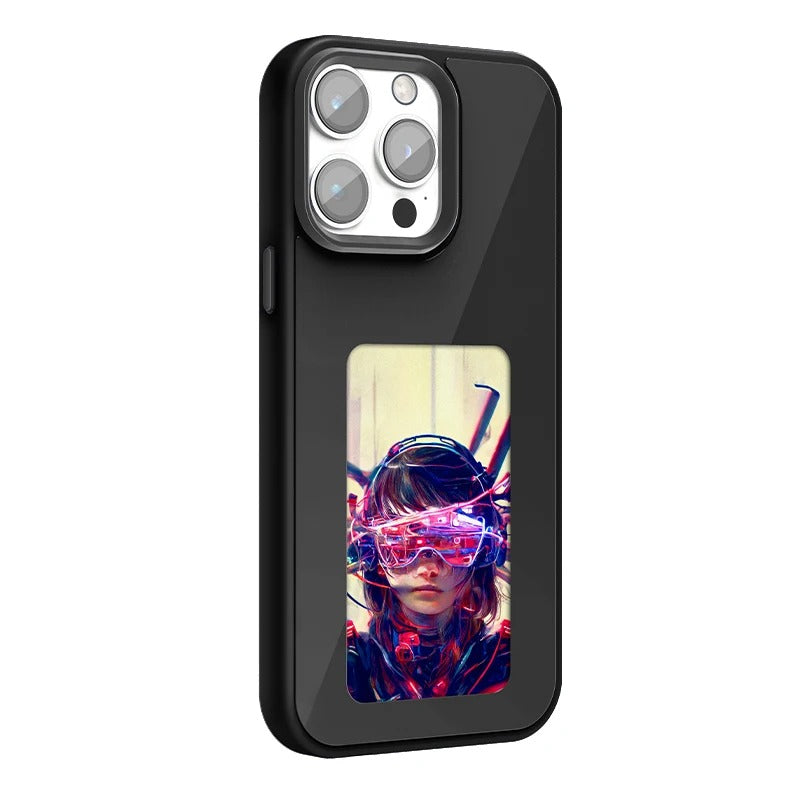 NFC iphone case E-ink screen four colors Image Transmission For Iphone 15 14 13 Pro Max DIY Cases Battery Free